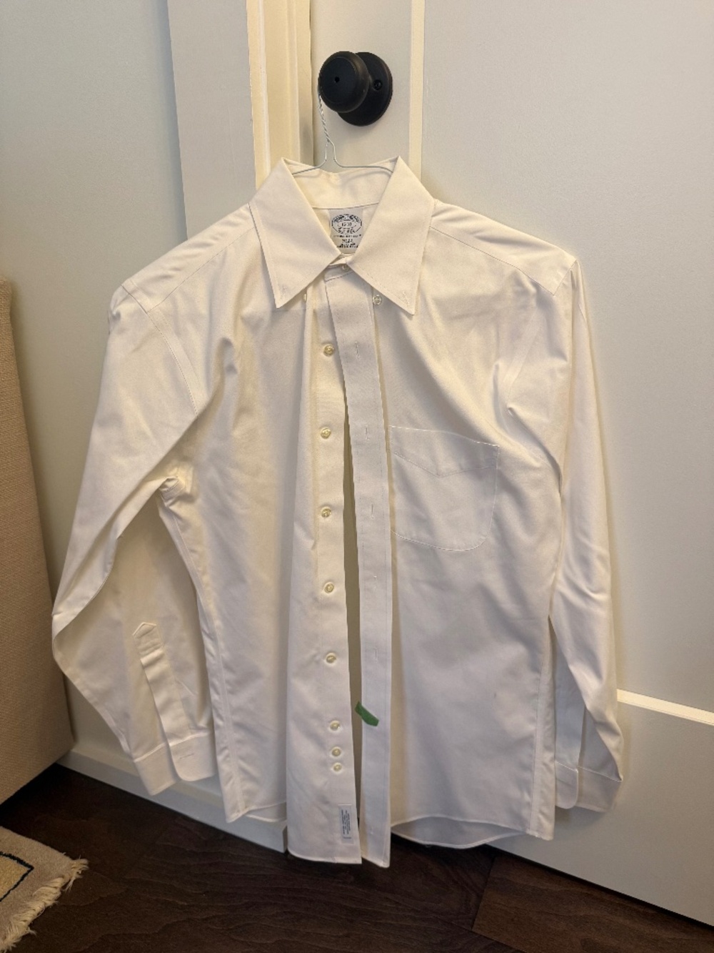 Brooks Brothers White Button Down Shirt - 15/33 Slim Fit